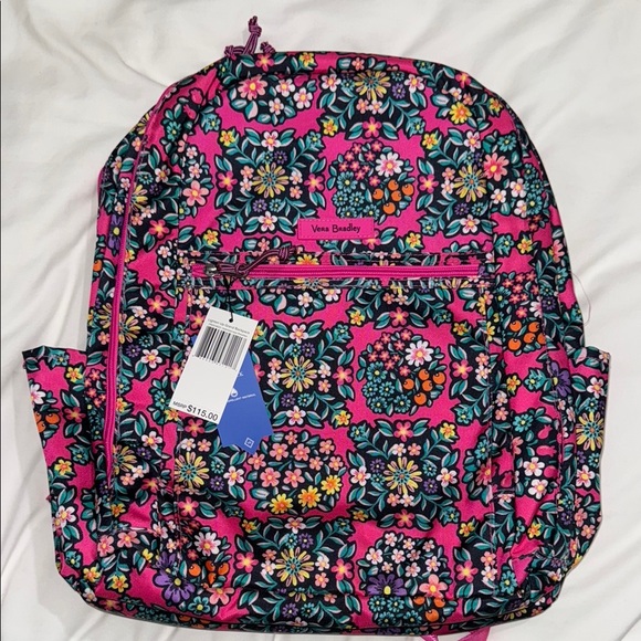NWT New Lighten Up Grand Backpack Vera Bradley Floral Bookbag main image 7